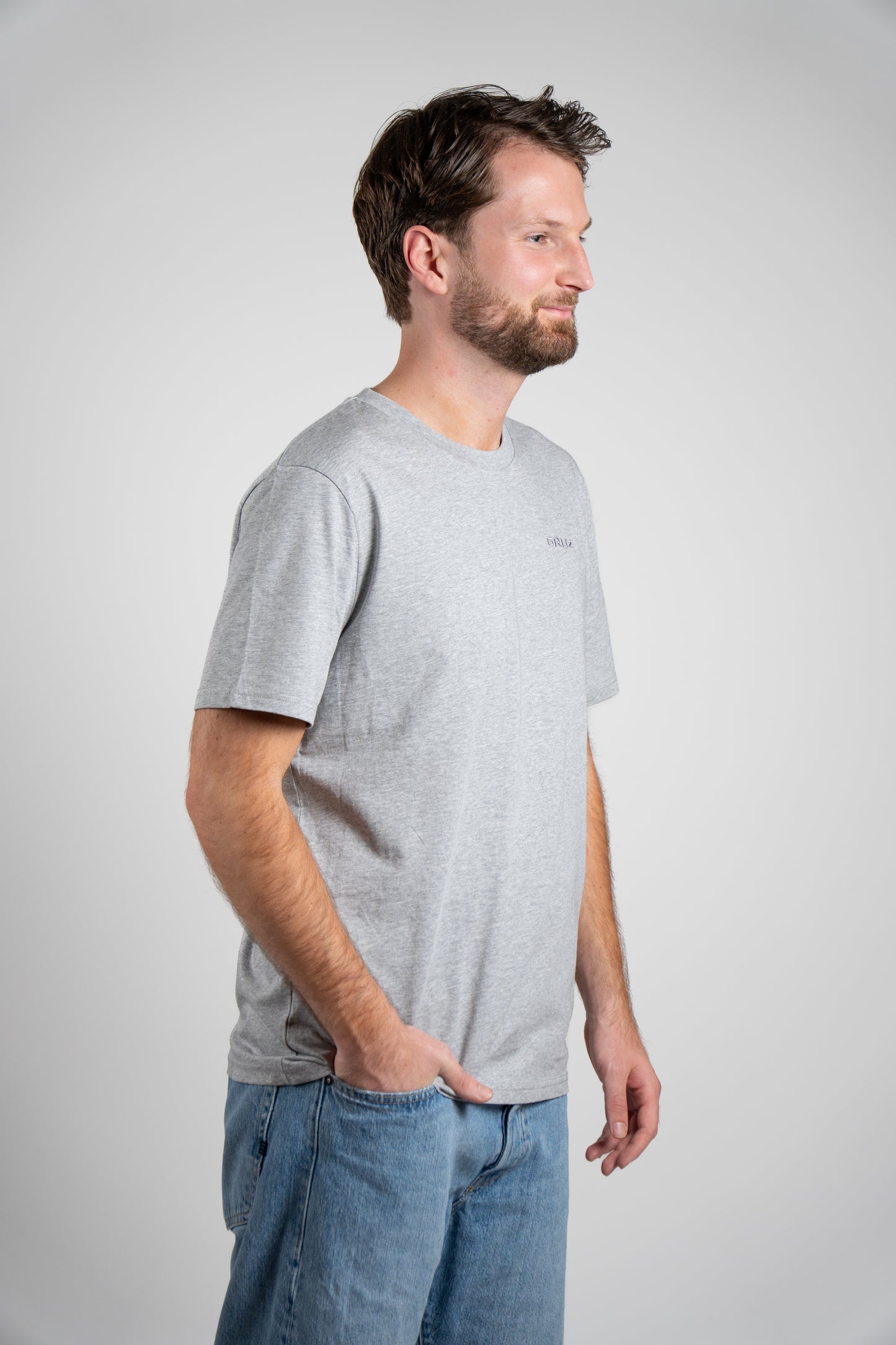 Organic T-shirt Men | Heather Grey