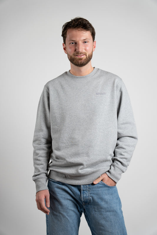 Organic Sweatshirt Men | Heather Grey