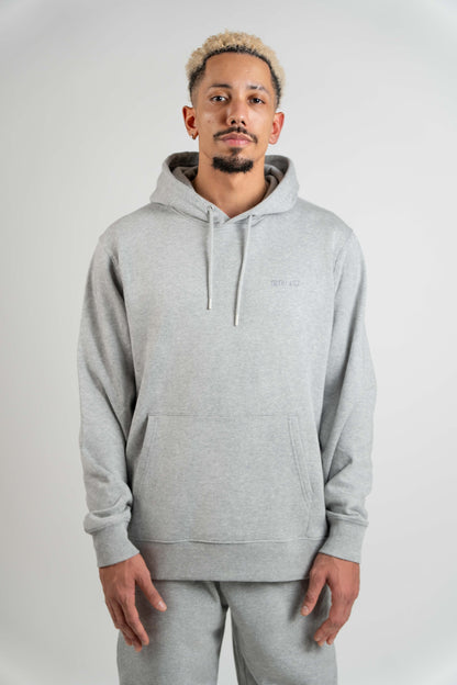 Organic Hoodie Men | Heather Grey